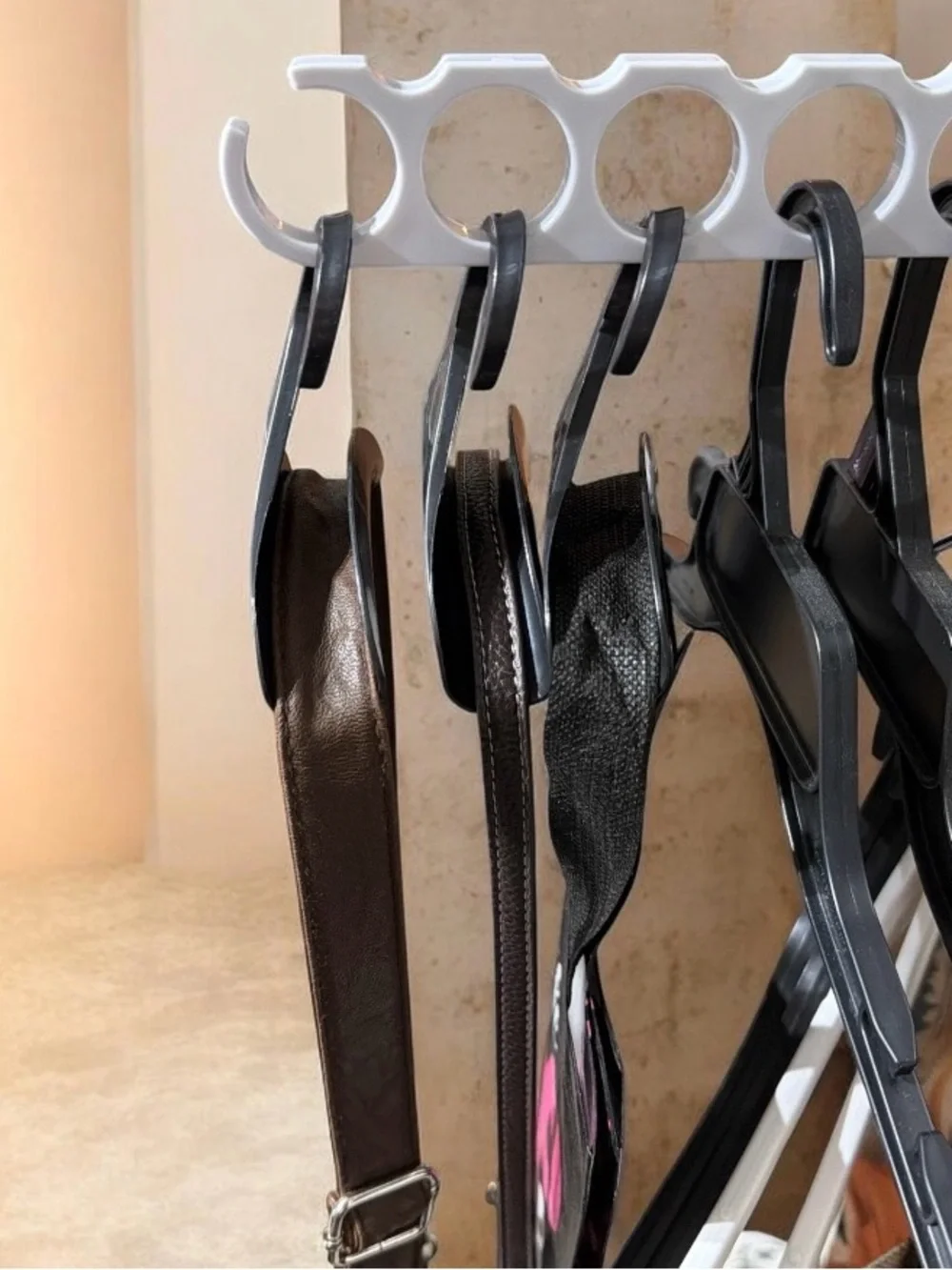 Black Arched Handbag Hanger & Backpack Hooks 2-Pack – Brand New!